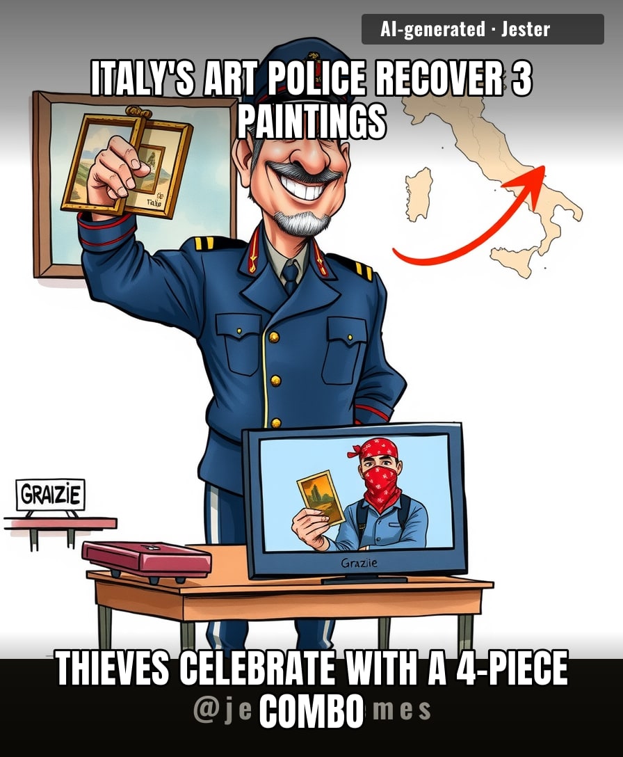 Italian art thieves are speedrunning the museum circuit while the police are still on level one.