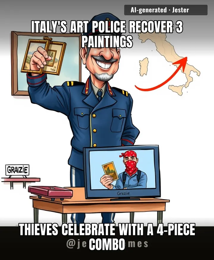 Italian art thieves are speedrunning the museum circuit while the police are still on level one.