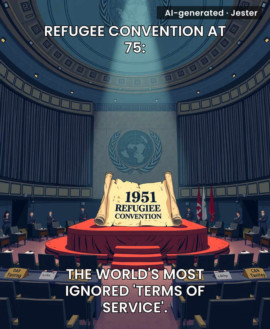 The Refugee Convention is 75 – old enough to be a 'historical relic' to the governments that signed it.