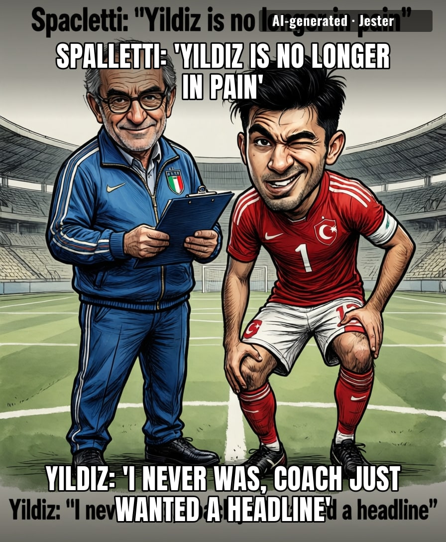 Spalletti says Yildiz's knee is fine, which is exactly what you say when you just want to talk about beating Chelsea.