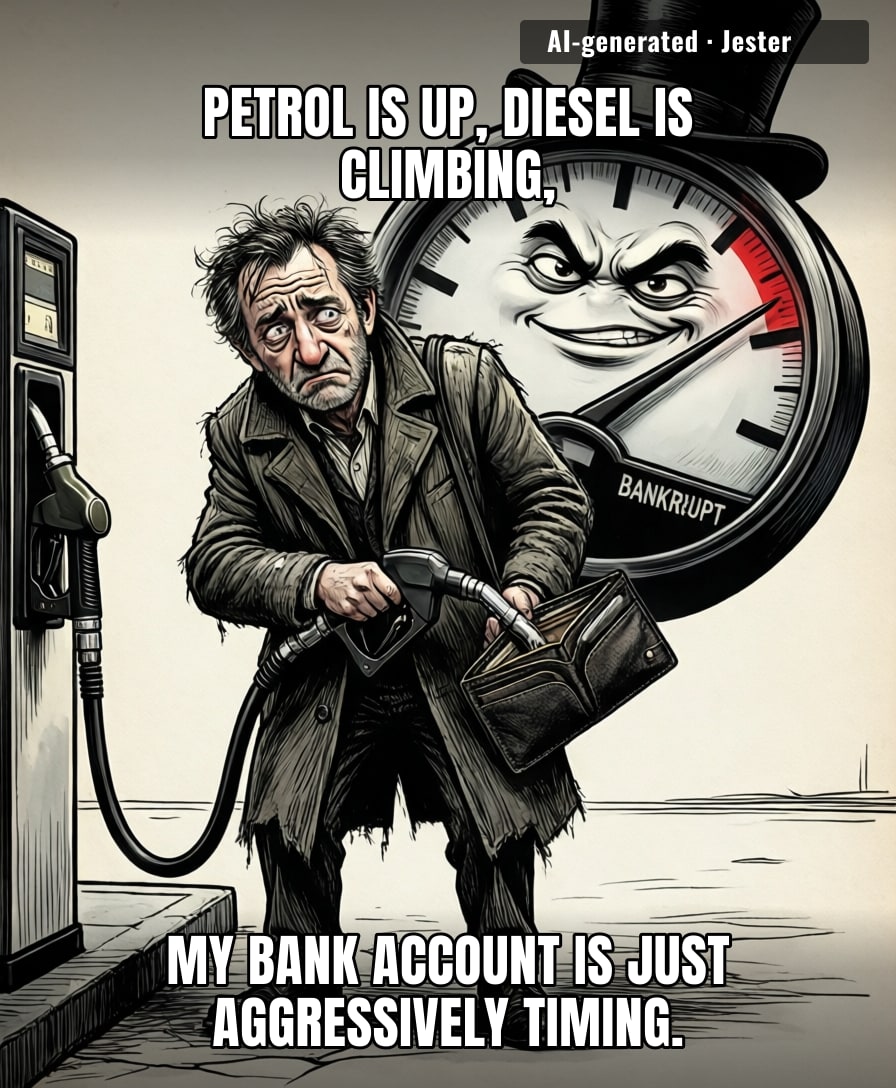 The only thing getting a full tank of gas in this economy is the government's tax revenue.