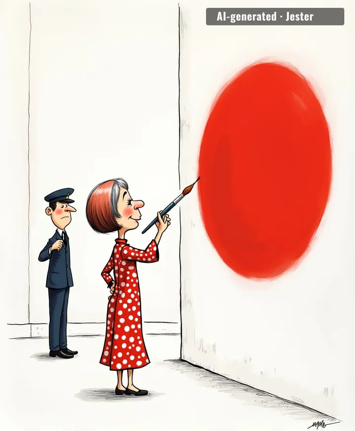 Yayoi Kusama makes infinity rooms so her anxiety has somewhere to go on vacation.