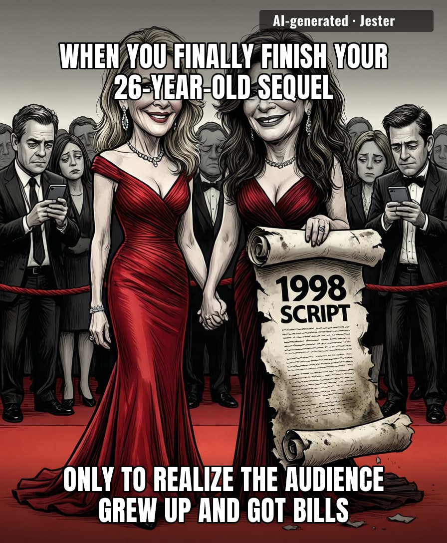 Hollywood’s retirement plan is apparently just shaking the dust off every movie we actually liked until it turns into a tax write-off.