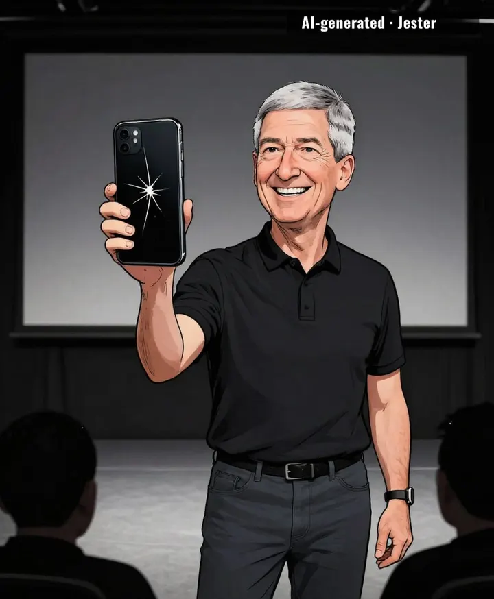 Introducing iPhone Duo — it folds, and it also folds the other way.