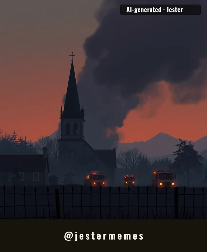 The blaze leaves a community in limbo, with homes and heritage at stake.