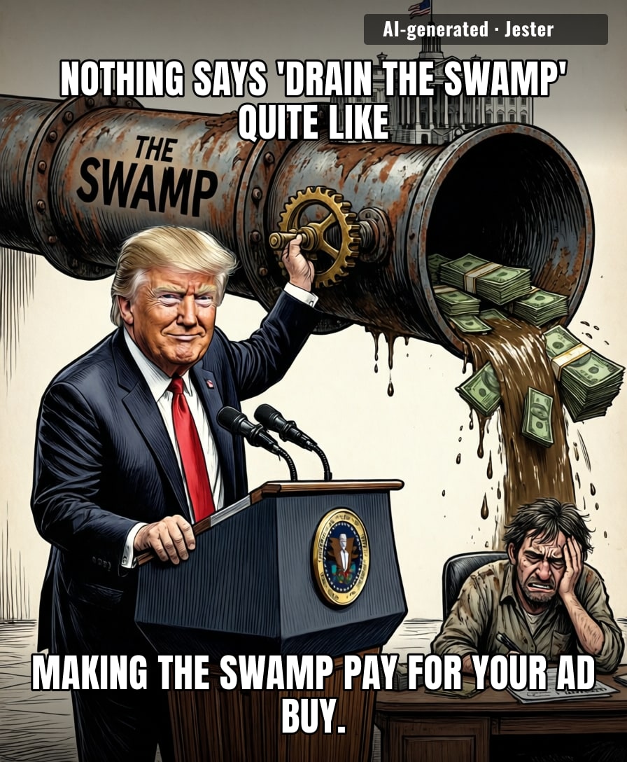 Finally, a tax-funded campaign where the candidate admits the government is a total scam.