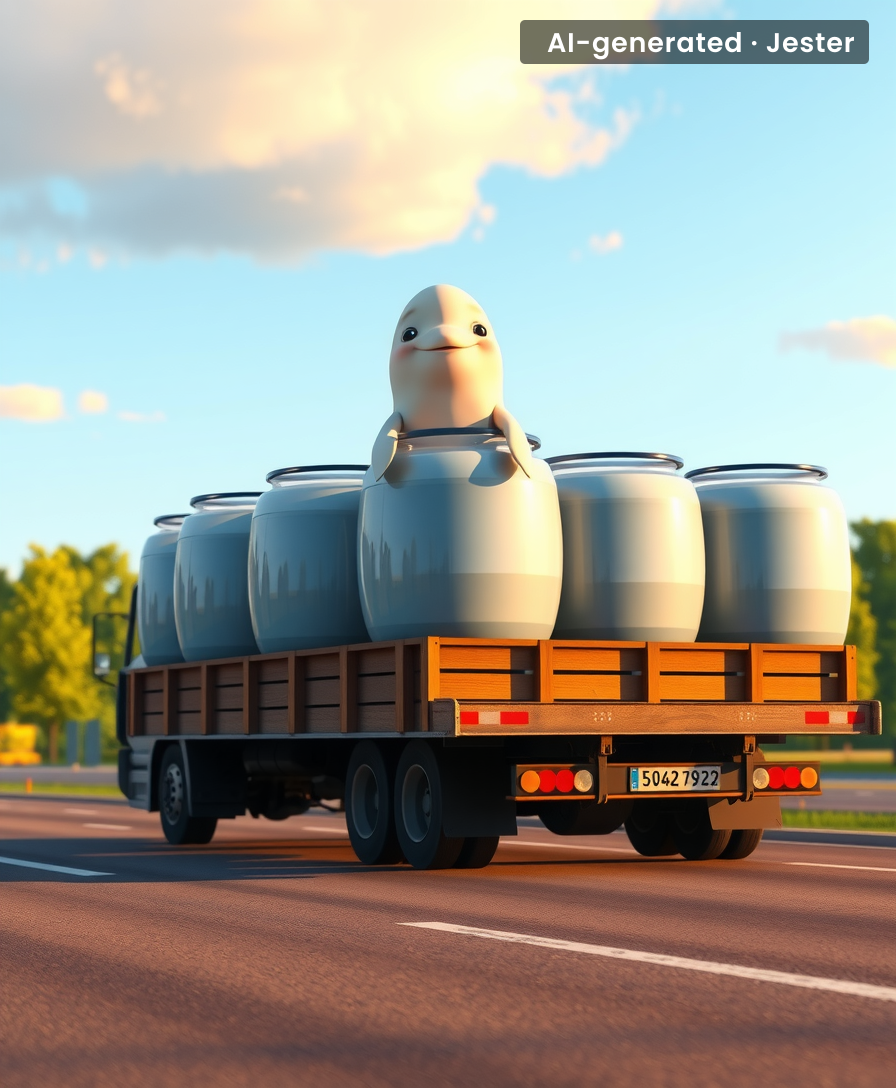 Canada's beluga relocation plan: a 5,000-kilometer road trip with custom tanks and zero complaints about the snacks.