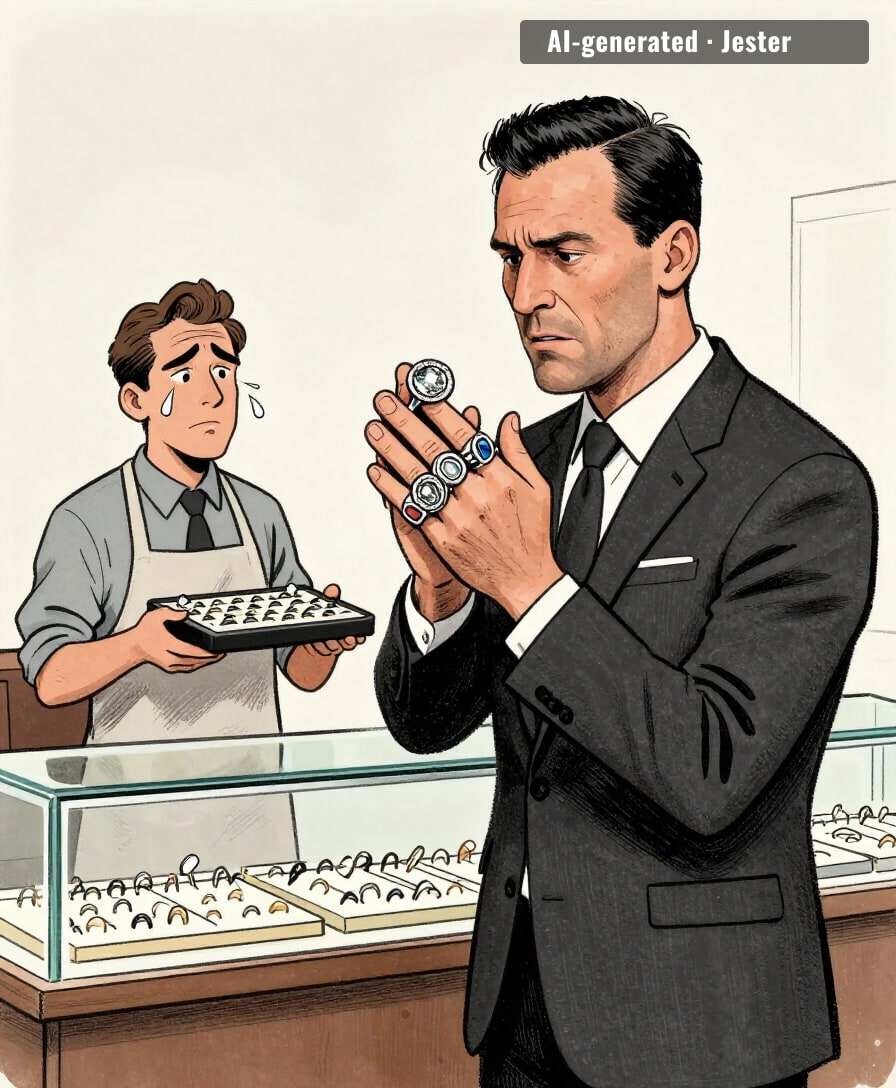 seven rings and he's still shopping for the only one he can't win.