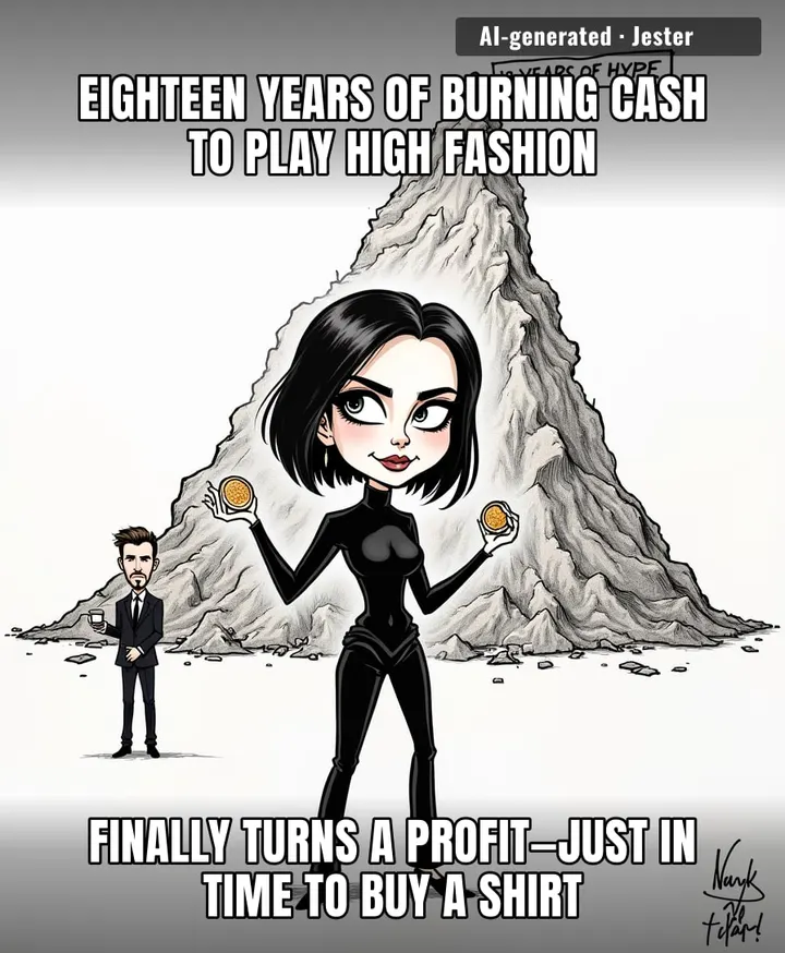 Victoria Beckham’s fashion empire finally made a profit, proving that if you try hard enough and are married to David Beckham for two decades, even a vanity project eventually starts paying for its own dry cleaning.