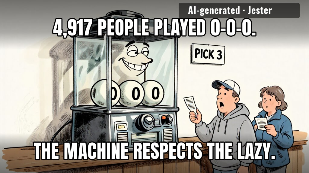 the lottery is the only place where refusing to think is a strategy
