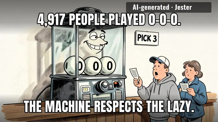 the lottery is the only place where refusing to think is a strategy