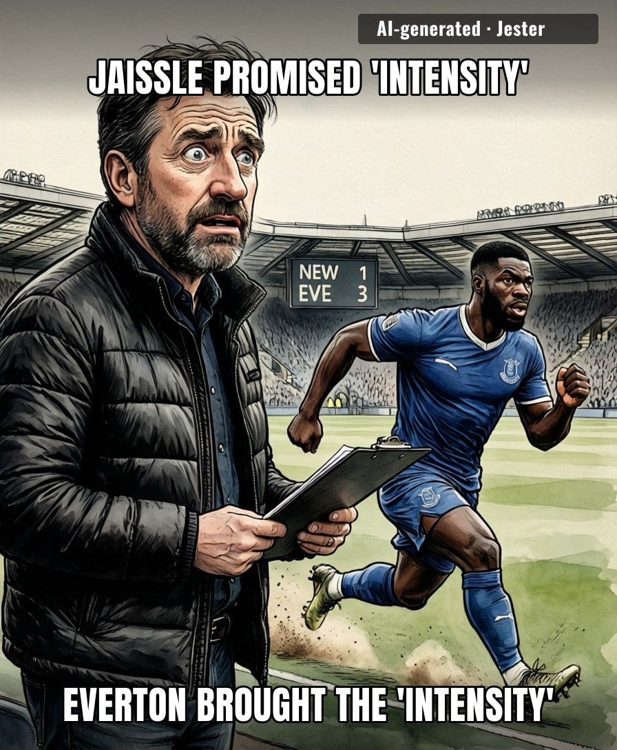 Jaissle walked into St James' Park and left with the same look I have when I realize I've been nodding along to a conversation I zoned out of.