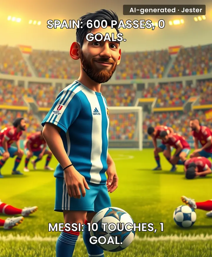Spain's tiki-taka was a symphony — Messi's goal was the only note anyone hummed after the final.