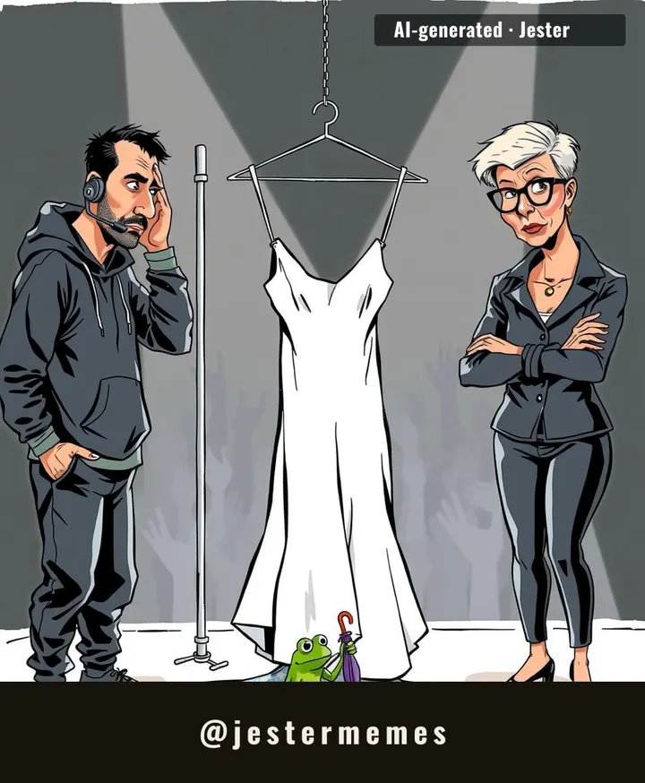 the cure was the dissolving dress the whole time.