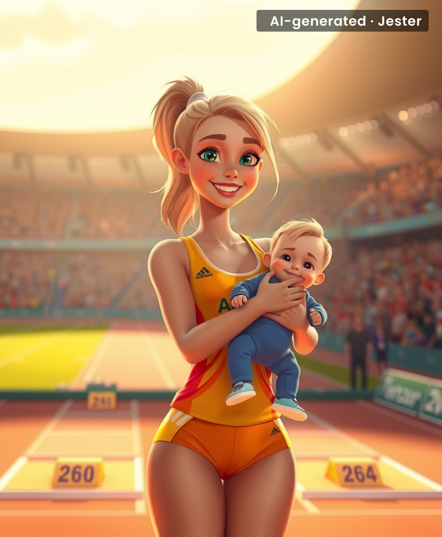 Brooke Buschkuehl took 'postpartum goals' so literally that she turned her maternity leave into a track and field training camp.