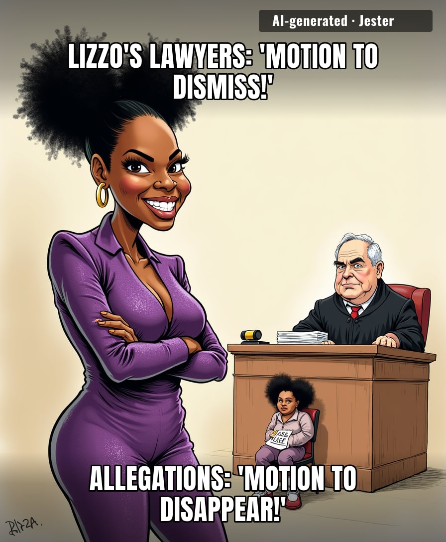 Lizzo's legal team is so effective they could get a restraining order filed against her own bad luck.