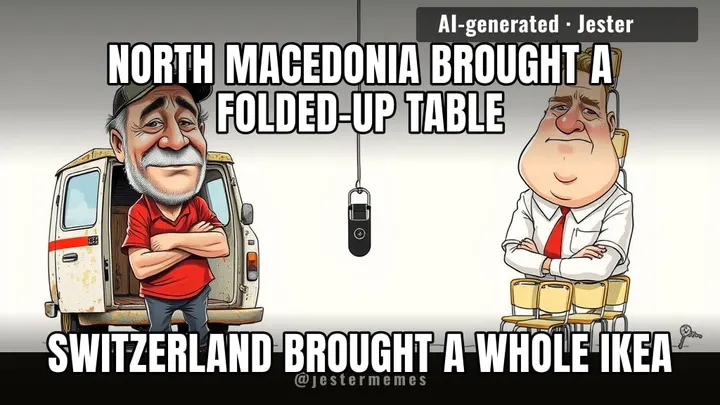 Switzerland's budget is a bank. North Macedonia's budget is a cousin with a van.