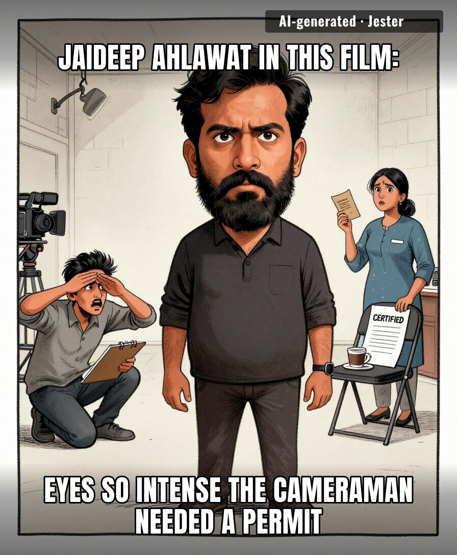 Jaideep Ahlawat could interrogate a wall and the wall would confess to a crime it didn't commit.
