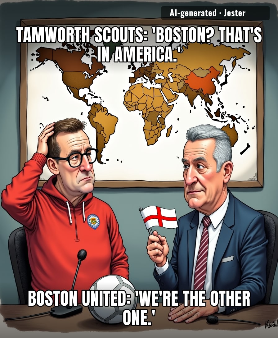 Non-league football is the only place where 'Boston' is a Tuesday-night away game, not a marathon.