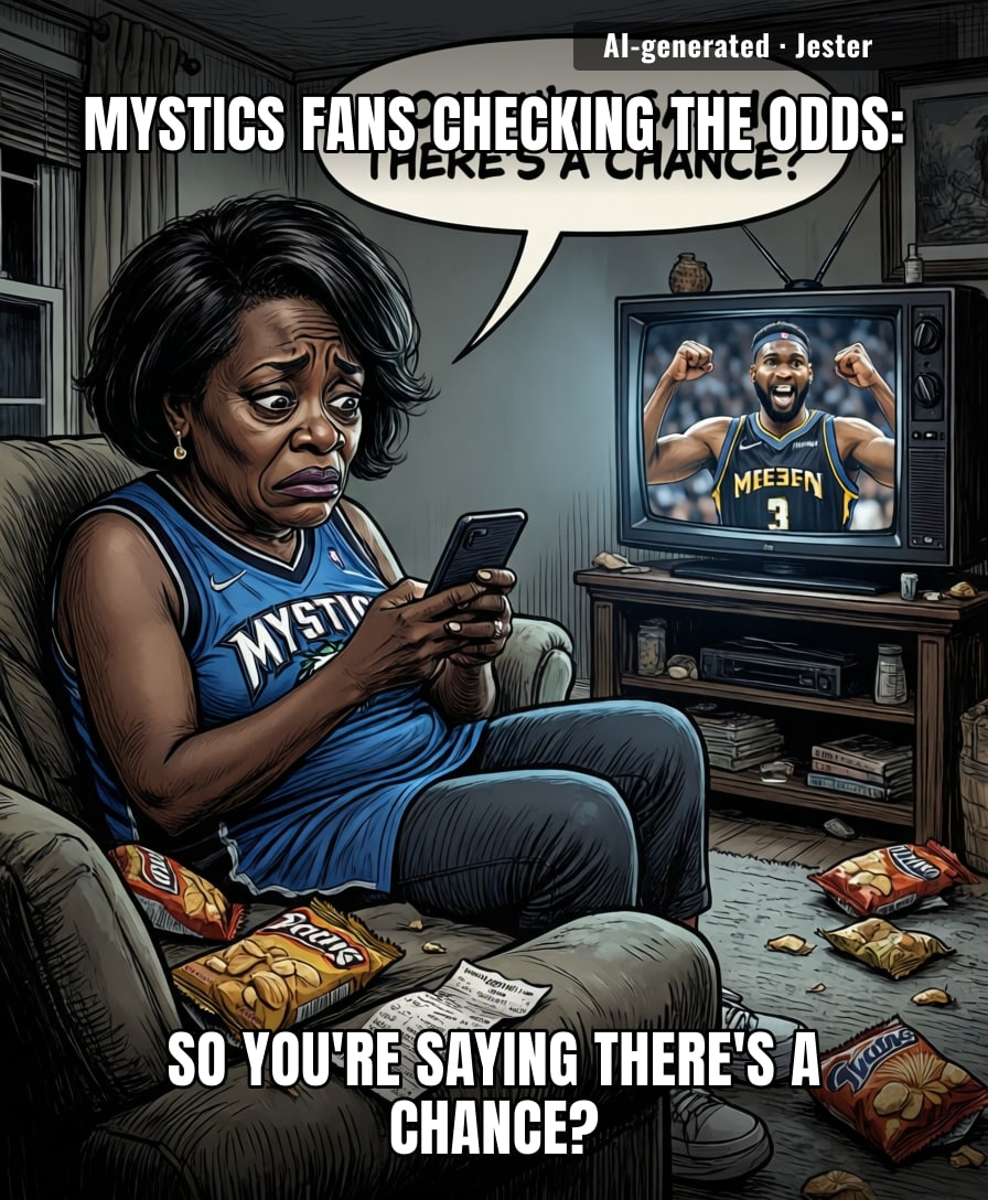 The Mystics are so far behind, even their own prediction page is rooting for the Mercury.