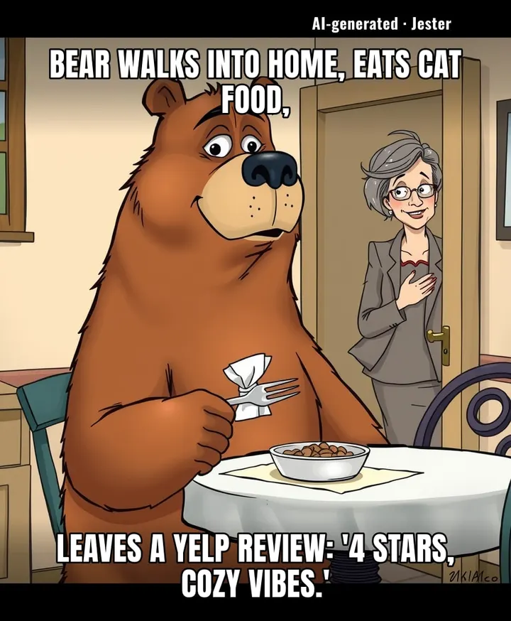 Finally, a houseguest who respects the portion control.