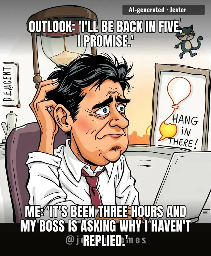 Somewhere, a CEO is discovering that his entire company's productivity just increased because email went down.