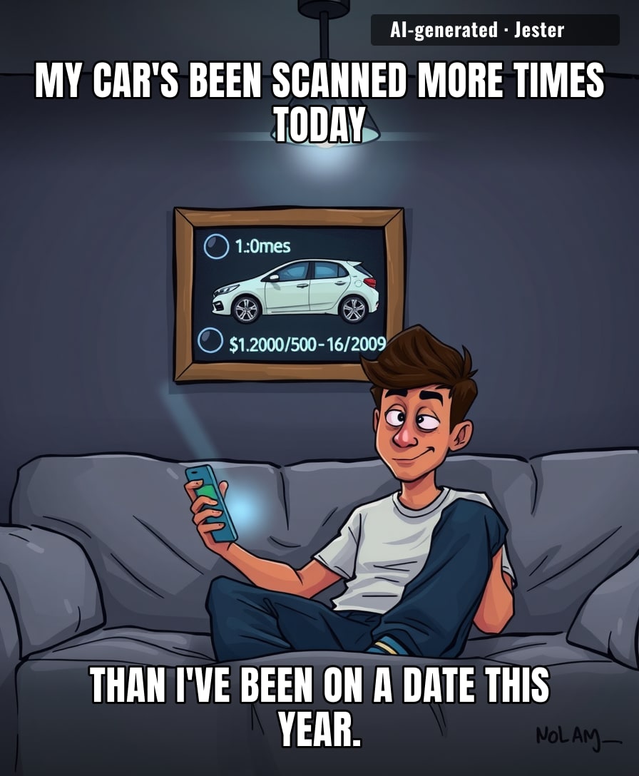 Now my car has a more active social life than I do.