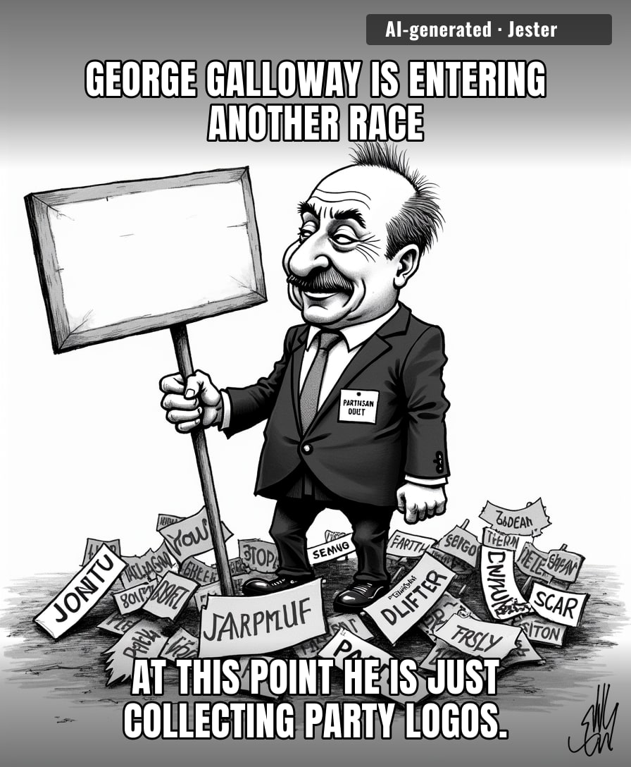 George Galloway has managed to make 'ideological flexibility' look like a personality disorder.
