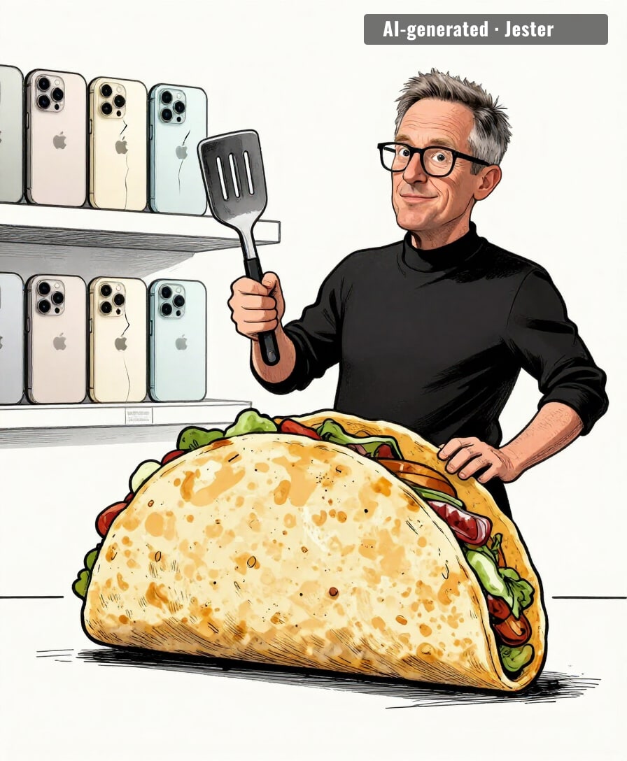 the $2,000 taco: folds perfectly, breaks on first bite.