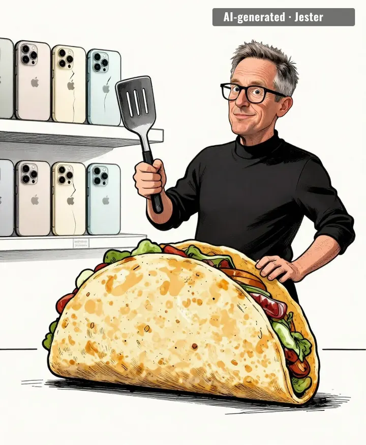 the $2,000 taco: folds perfectly, breaks on first bite.