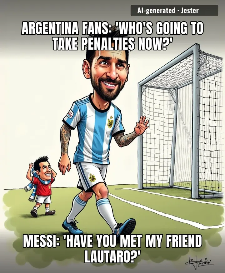 Messi retires and suddenly Argentina's whole game plan is 'pass to Lautaro and pray' — prayers not included in the squad.