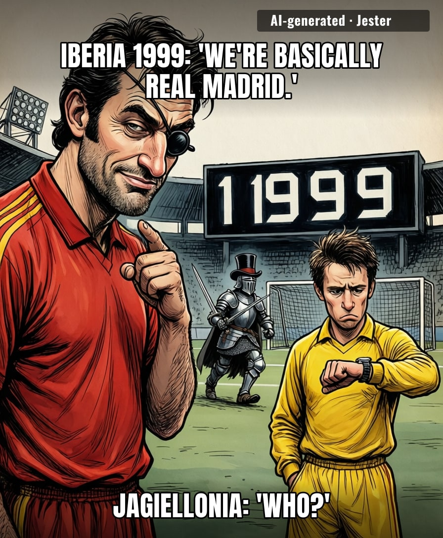 Jagiellonia just made Iberia 1999 wish they were still in 1999.
