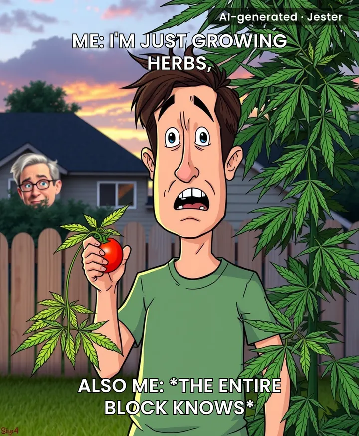 If your 'tomatoes' have trichomes, the cops aren't buying it.