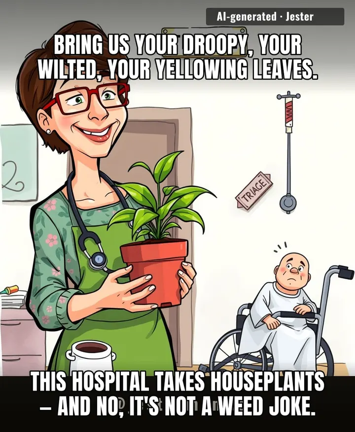 Finally, a hospital where the patients are too polite to complain.