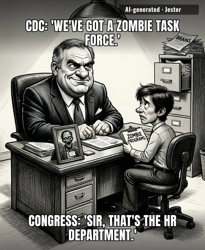 The only thing more undead than the CDC's zombies is the funding request they'll submit for them.