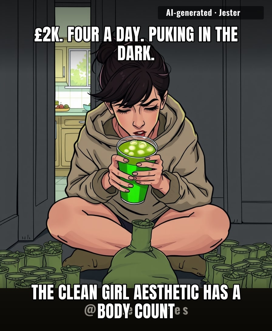 got her matcha off Vinted. the migraines were pre-loved too.