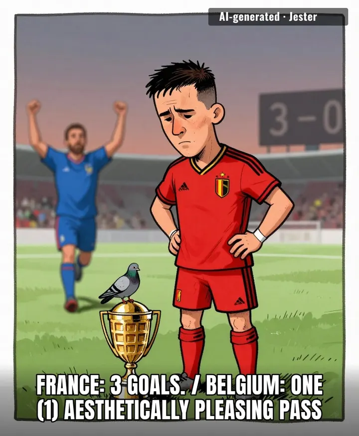 Belgium's trophy cabinet is just a waffle iron at this point.
