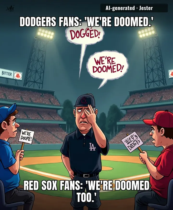 When the umpire's coffee is the only thing more bitter than both fanbases' outlooks, you know it's a real October classic.