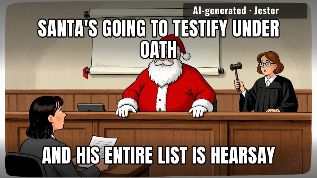 Santa's deposition: present in every home, every year, with no warrant