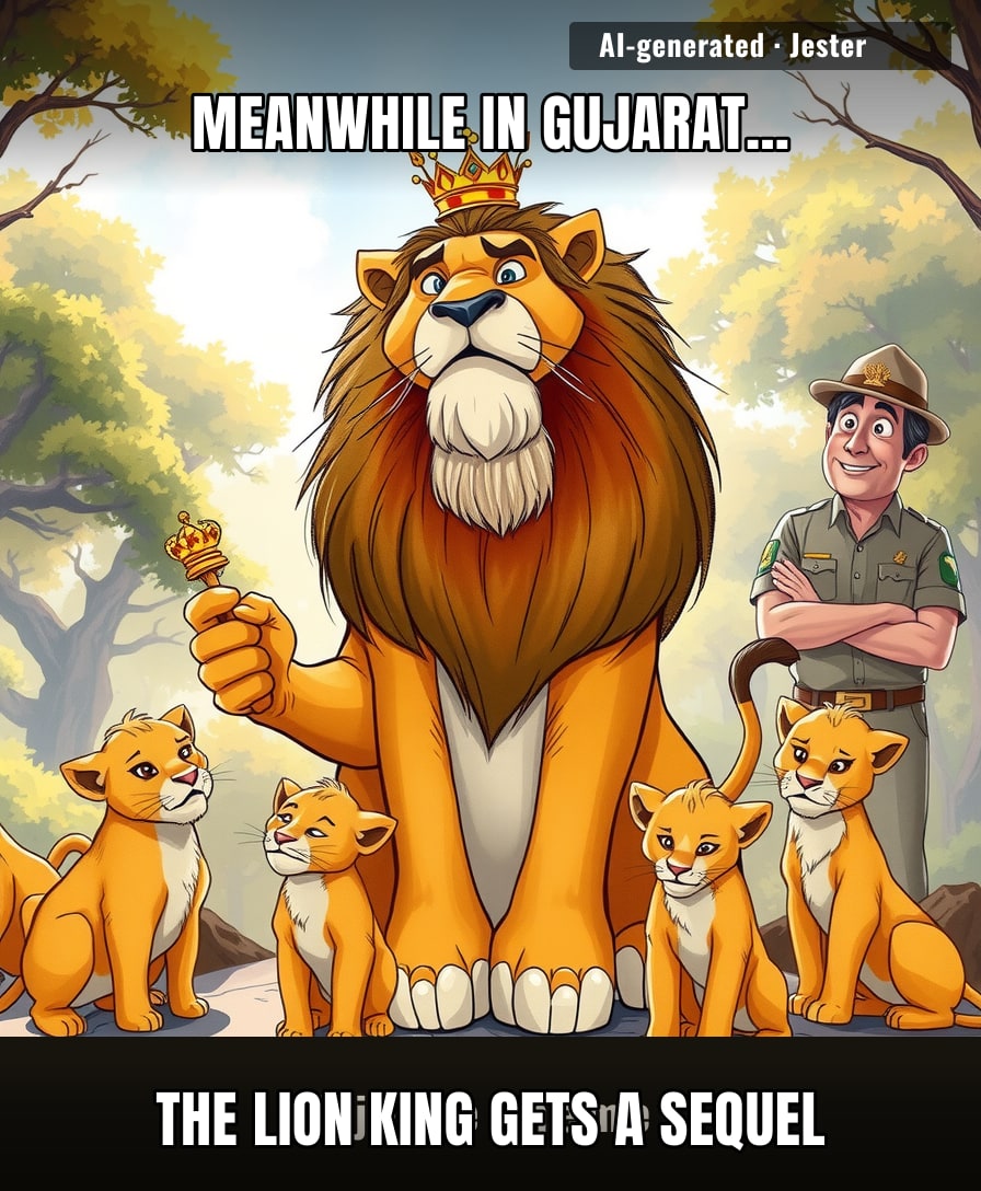 891 lions and not a single one asked for a reservation in the forest.
