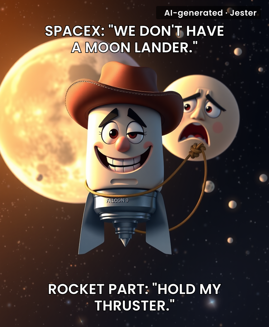 Elon's roadmap: Mars by 2024. Reality: a used rocket part beats him to the moon by a decade.