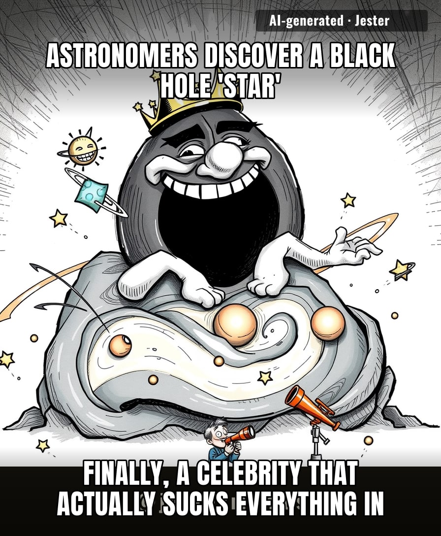 The universe invented a new way to be the center of attention, and it's not even trying.