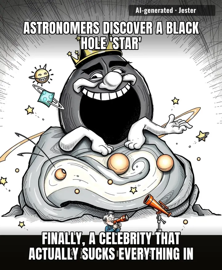 The universe invented a new way to be the center of attention, and it's not even trying.