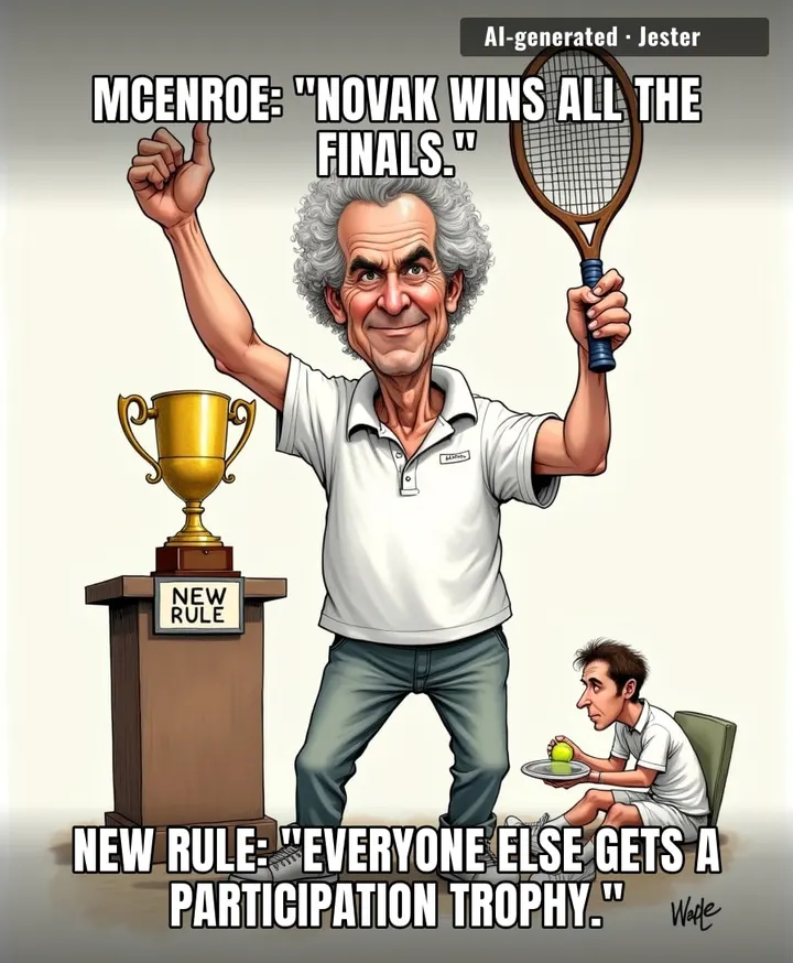 McEnroe's solution to Djokovic's dominance: make the other guys play for silver while Novak gets the trophy FedEx'd to his hotel.
