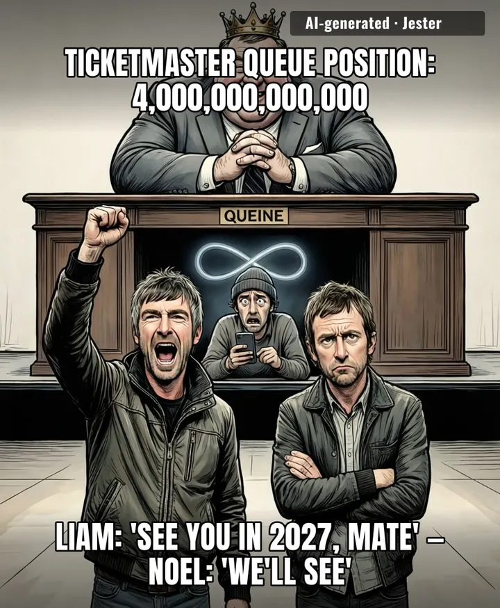 The Gallagher brothers finally found a reason to reunite that's more dependable than family: dynamic pricing. Tickets are £350, but at least the arguing is free.
