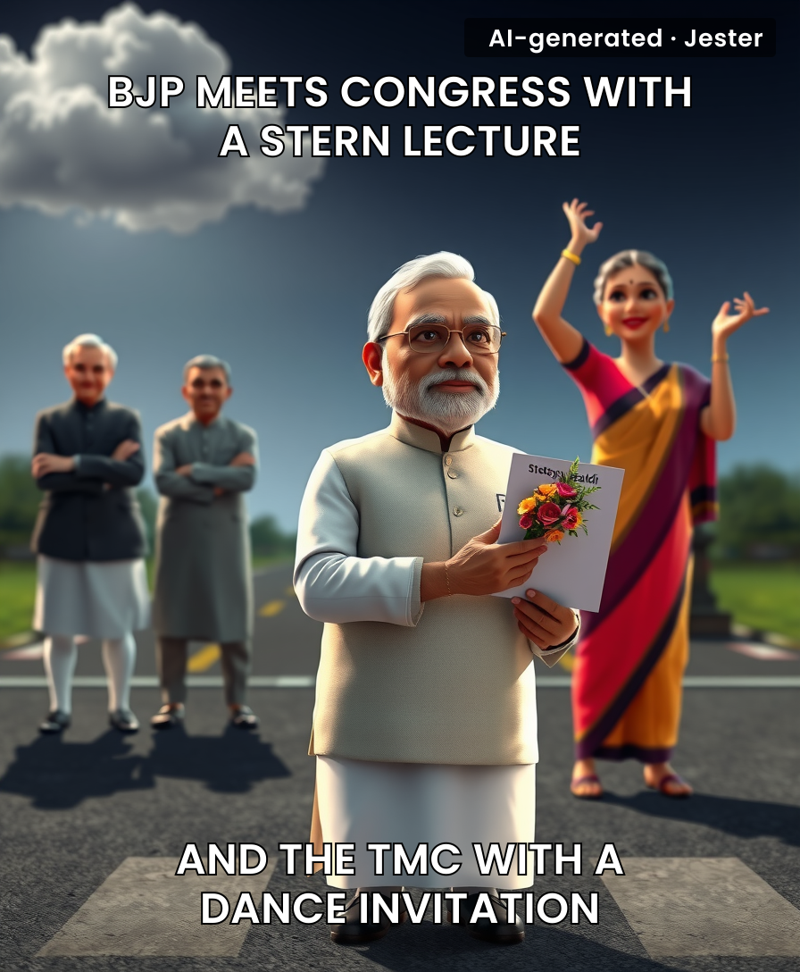 The only thing more flexible than the BJP's policies is its definition of 'opposition'.