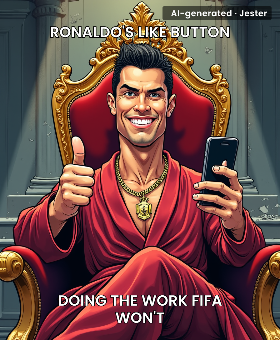 Ronaldo's like did more damage to FIFA than any investigation — all in one thumb tap.