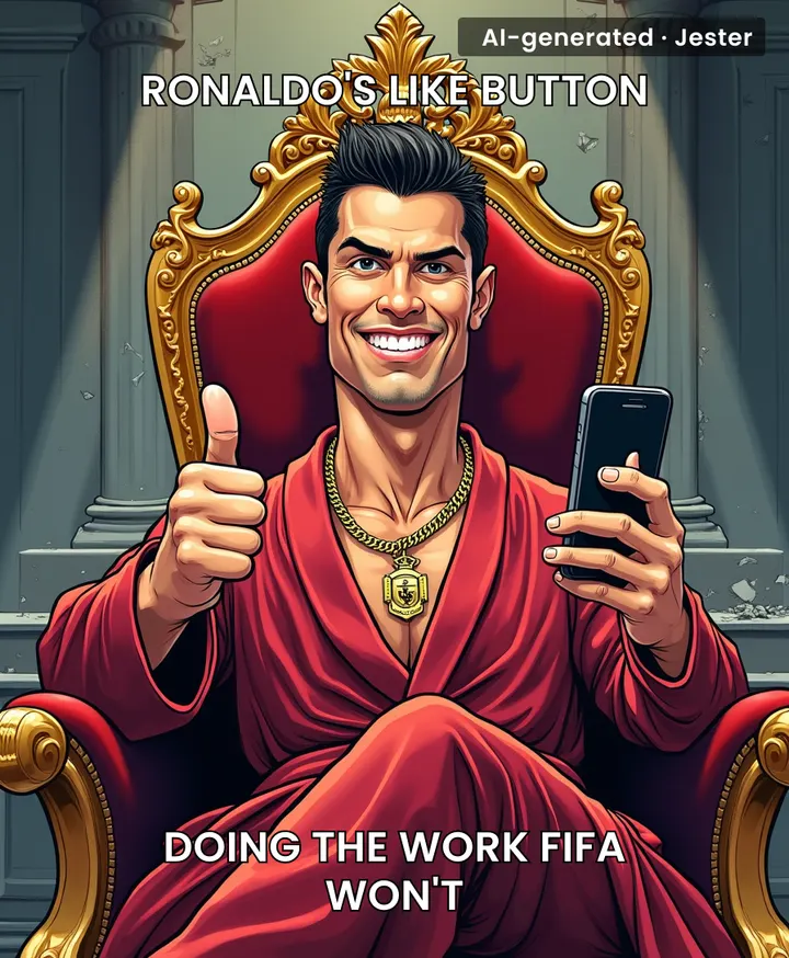 Ronaldo's like did more damage to FIFA than any investigation — all in one thumb tap.