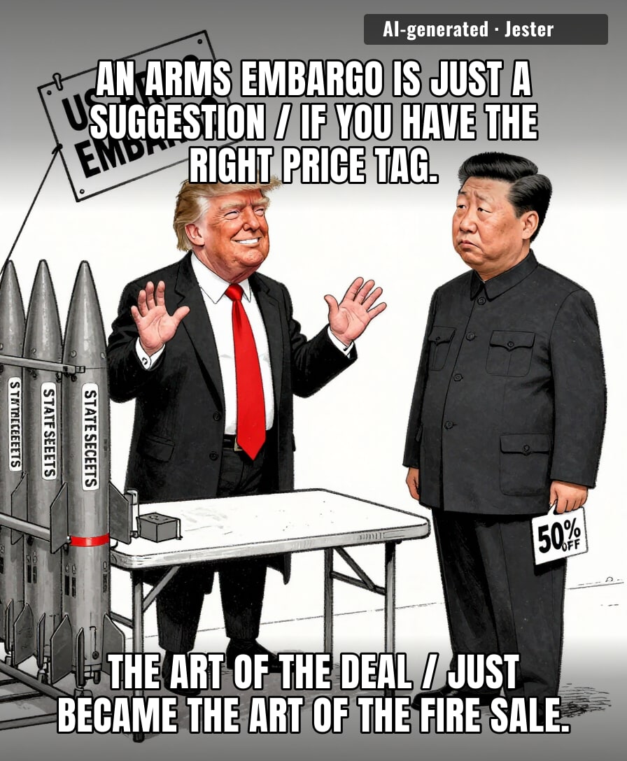 When the 'America First' policy includes an aisle for global adversaries.