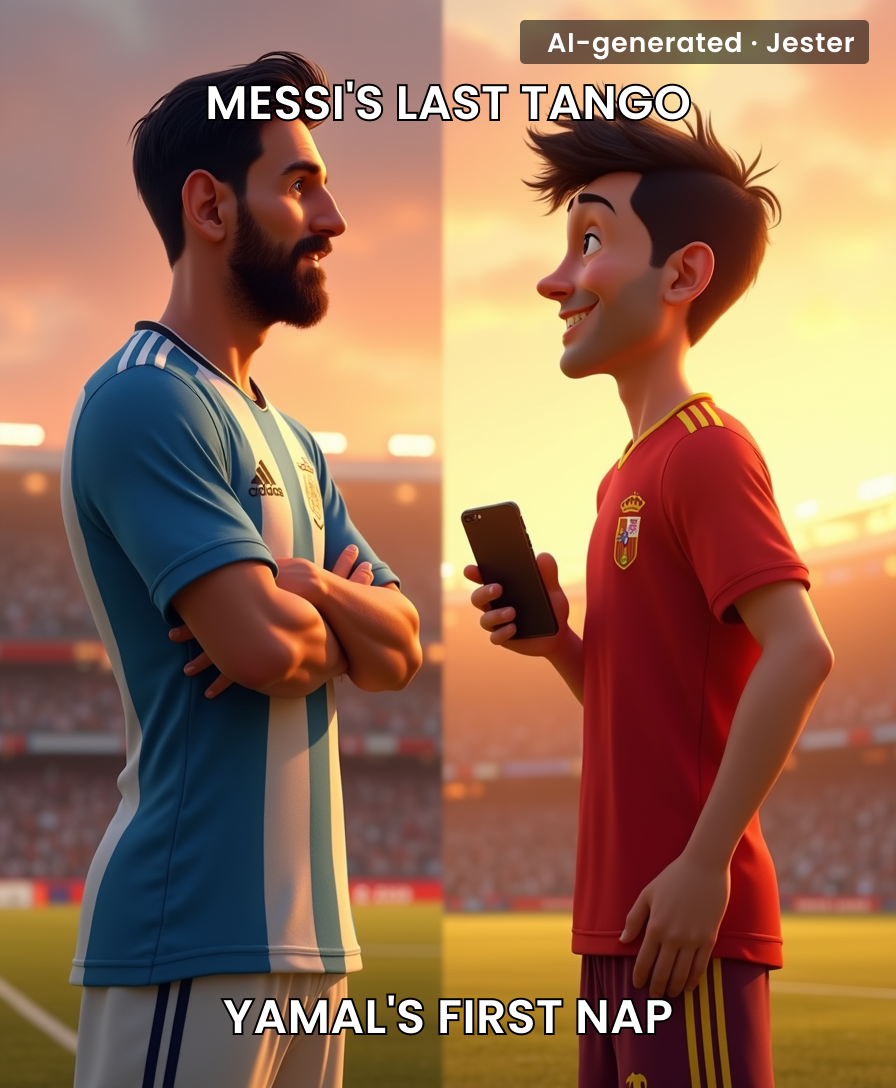 One superstar conquered the world, the other just conquered his math homework.
